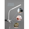 lightling Nella LED Clamp Light, Sensor Dimmer, On/Off Touch Function,