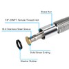 TNROTED 60 Inch Commercial Pre Rinse Sprayer Hose 1.42 GPM