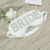 TRIXES Bride Sleep Mask, Rhinestones and Faux Pearls, Bride to
