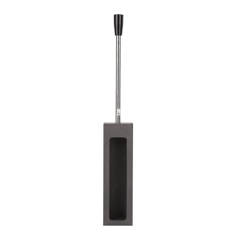 Ingot Graphite Mould Long Handle Graphite Fused Gold 6.6 Lb