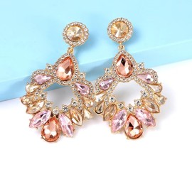 Rhinestone Earrings for Women Wedding Earrings Dainty Crystal Earrings Sparkly Chandelier Earrings Party Prom Wedding Guest Dresses for Women