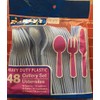 Party! Plastic Utensils, Light Blue, 48 Count Packs (16 Forks,