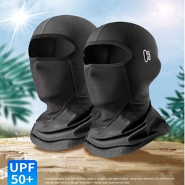 1 Piece Mesh UV Protection Cool Balaclava Glasses Hole Bicycle Front Mask Cooling Mask Delivery New full balaclava-black