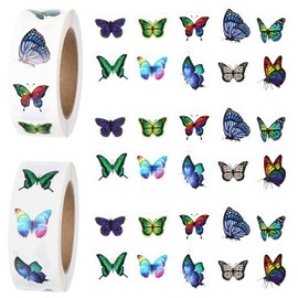 1000 Pcs Butterfly Stickers for Water Bottles, Laptop, Scrapbook, Junk Journaling. Cute Aesthetic Vinyl Sticker Sheets for Teens Girls Kids. Crafts for Waterproof Journal, Phone, DIY Decoration