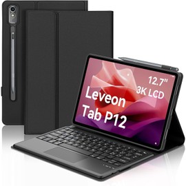Occtingkind Tastatur für Lenovo Tab P12 12,7 Zoll, Hülle mit Tastatur für Lenovo P12 Tablet, Cover Touchpad magnetische intelligente Bluetooth-Tastatur für Lenovo P12 Pro, italienisches Layout, USB C,