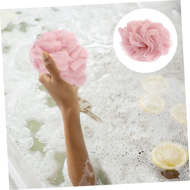 Baluue 3pcs Soft Pe Bath Scrubber Body Exfoliating Tool for