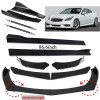 Unbranded For Infiniti G37 G35 Sedan Glossy Black Front Bumper