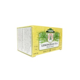 Tadin Lemongrass Tea - Té De Limon, Made in USA, 24 bags (6 BOXES)  Exp 8/2026