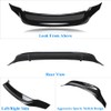 Rolling Gears Carbon Fiber Look Trunk Spoiler Wing Compatible with