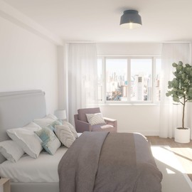 Hunter Fan Company 19173 Cranbrook Flush Mount Light, Indigo Blue