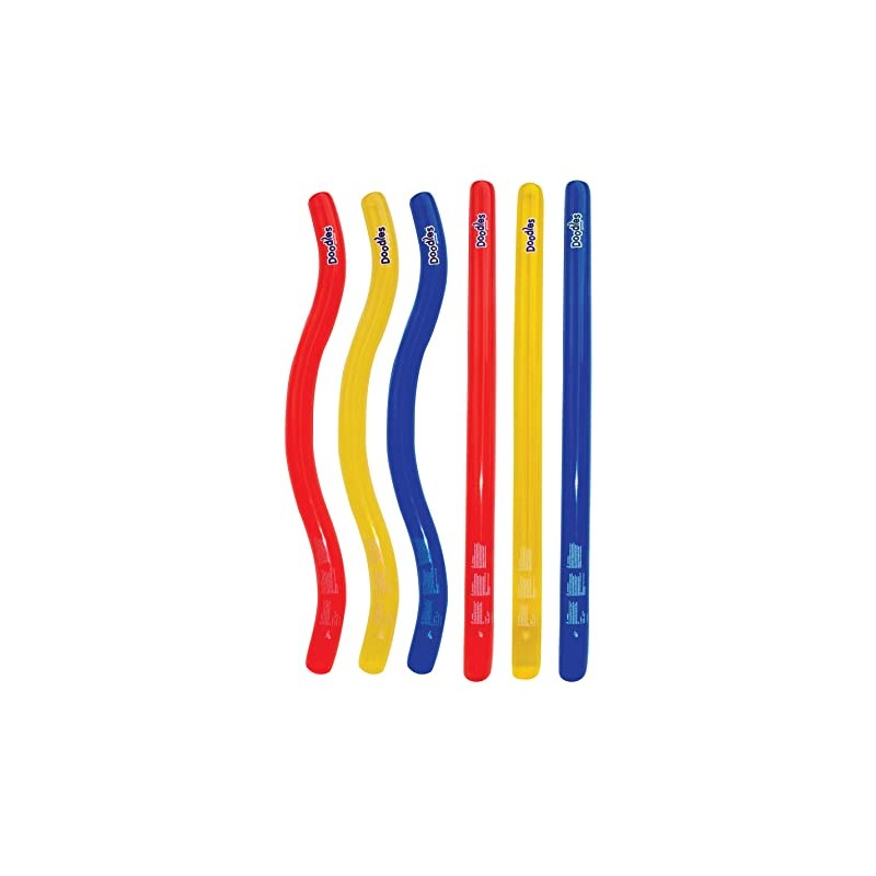 Swimline Doodles Inflatable Pool Noodle Float, 6 Count