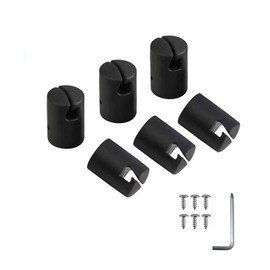 Trampoline Pole Cap Enclosure G Shaped Pole Cap Trampoline Shell Rod Cap with Screw for Flat Steel Sheet Top Ring System