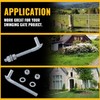 VIVIDA 6" J-Bolt Post Hinge, J Bolt Gate Hinge with