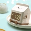 Cartoon Fun Milk Box Alarm Clock for Students, Digital Countdown