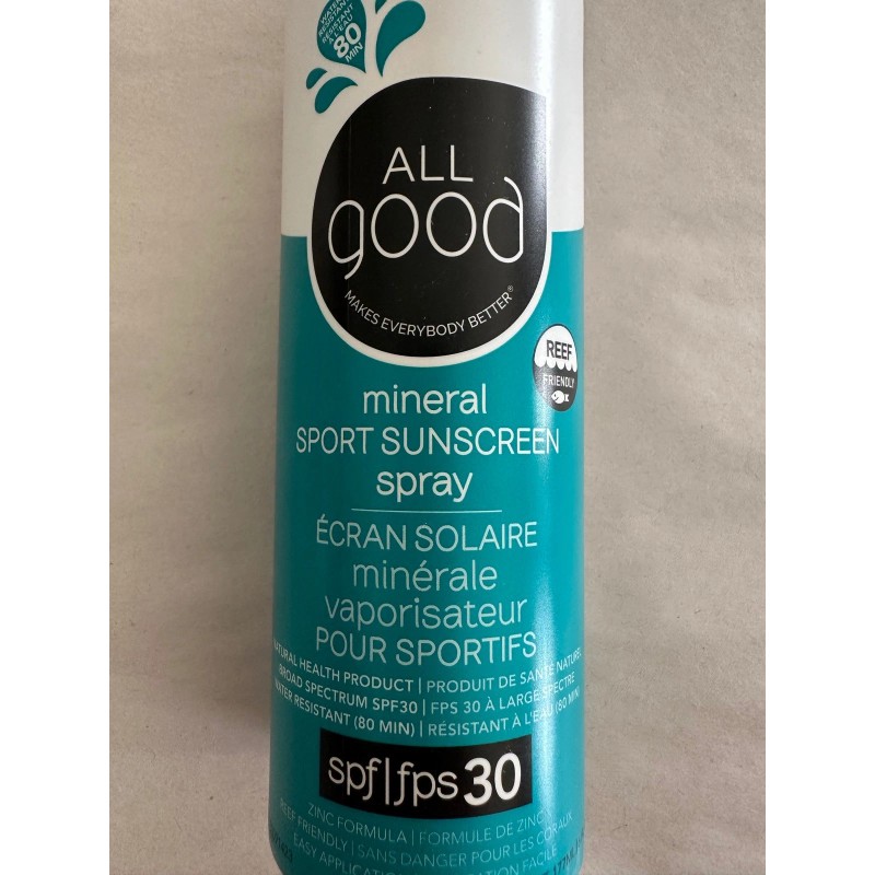 All Good Sport Sunscreen Spray Water Resistant - SPF30 -