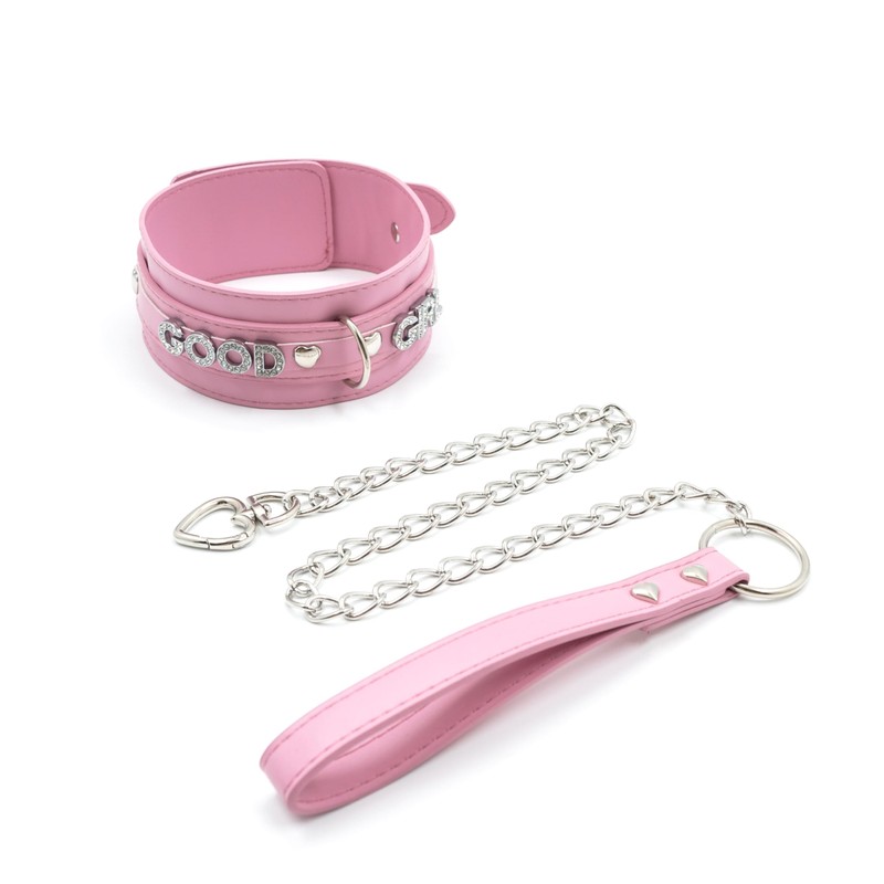 paloli Pink Choker Necklace for Women, Punk Gothic Rock Neck