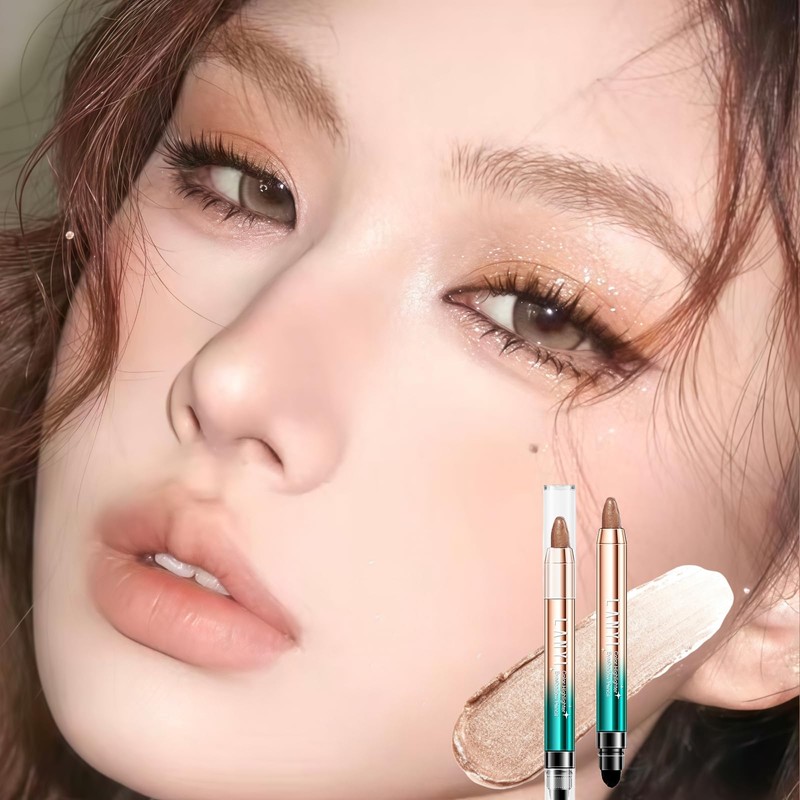 Multi Color Double Ended Eyeshadow Pencil, Glitter Eye Shadow Stick,