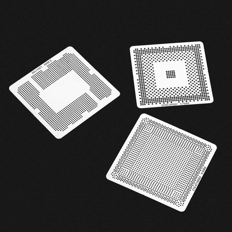 130 Pieces Universal BGA Reballing Stencils Solder Mesh Direct Heat