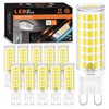hansang 10 Pack G9 LED Bulbs 4000K Natural Daylight 6W