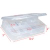 Craft County | Transparent Pencil Box | Double Sided Utility