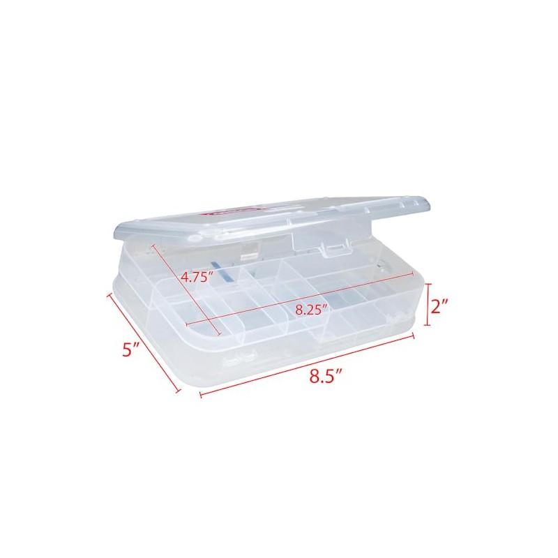 Craft County | Transparent Pencil Box | Double Sided Utility