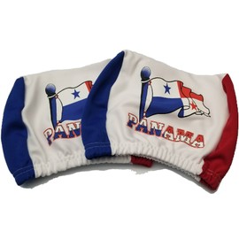 Panama Headrest Cover Panamanian Flag Fit for Cars Vans Trucks-Sold by a Pairs