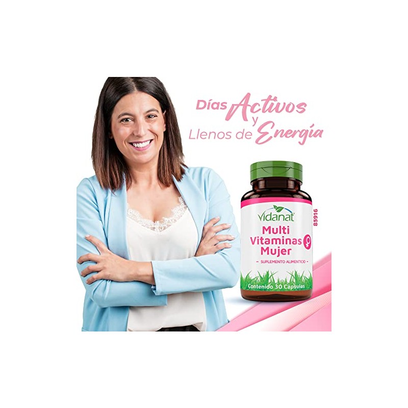 Vidanat Multivitaminico para Mujer 30 Cápsulas