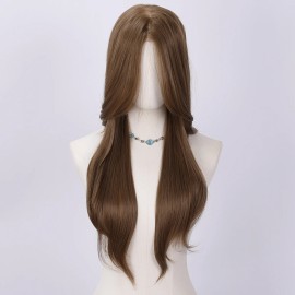 Smilco 2026 American Market Selling 28 Inch 13*5 60 Net Lace Wig Temperament Hairstyle Japanese Silk SM9910color: Flax ash, Stretched Length: 26 Inches