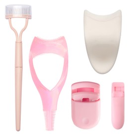 Eyelash Applicator Tool Kit 5 in 1 False Lash Clip Applicator Portable Eyelash Curlers Eyelash Separator Tool Mascara Comb Lash Buddy Set Women Girls for Makeup Grooming（5 Pack）