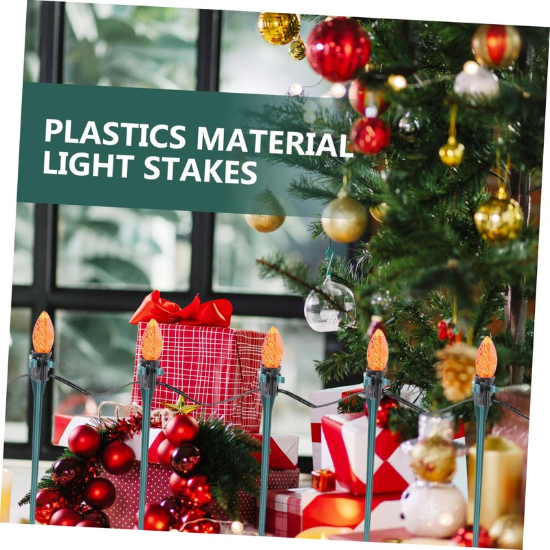 KONTONTY Solar Light Stakes 30pcs Replacement Christmas Lights Ground Stakes