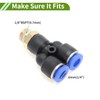 HOPESPANNER Push to Connect Air Fittings 1/4" Y Type Air