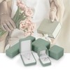 Oirlv Ring Box Ring Storage Box Ring Gift Box Green