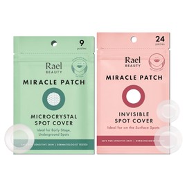 Rael Pimple Patches, Invisible & Microcrystal Spot Cover - Hydrocolloid Acne Pimple Patch for Face, Zit and Blemish, Breakouts, Korean Skin Care (33 Count)