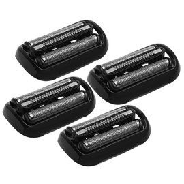 Pack of 4 Replacement Shaving Heads Compatible with Braun Series 5/6, 53B Razor Heads Replacement Blades Razor Head for Series 5 3000s, 3010s, 3040s, 3050cc, 300s, 310s etc (53B, Black)
