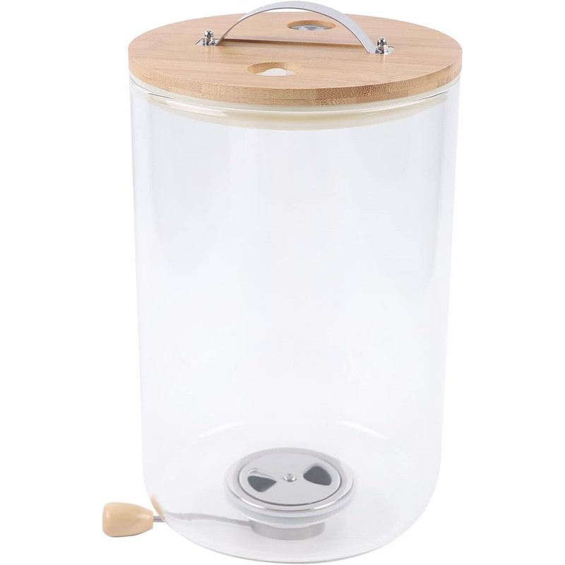 Xuthusman Capacity Airtight Glass Dry Food Storage Container Cereal Rice