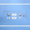 Leriton 1 Set Table Hinge Bracket Kit Removable Metal Table