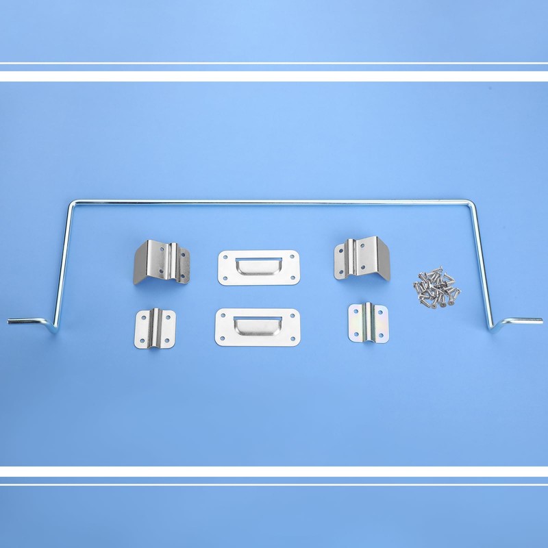 Leriton 1 Set Table Hinge Bracket Kit Removable Metal Table