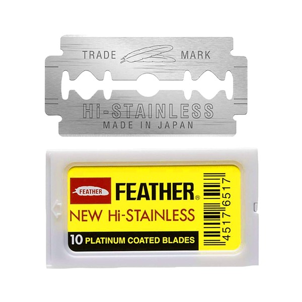 Feather Feather Double Edge Safety Razor Blades 10 Count
