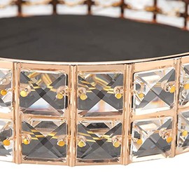 Espejo de cristal soporte para tartas, estante para postres de boda, bandeja para cupcakes, bandeja para exhibición de pasteles, decoración de mesa, equipo de servicio de alimentos(#1)