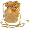 Purpledip Potli Bag (Clutch, Drawstring Purse) For Women With Intricate