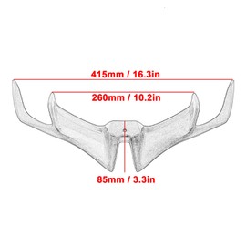 Front Fairing Winglet, Front Carbon Fiber Fairing Wing Cover, Front Aerodynamic Winglet ABS Spoiler Motorcycle Fairing Accessories Fit for R15 V3 2017-2020