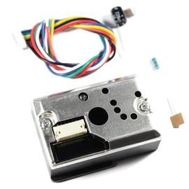 Paradisetronic.com Sharp GP2Y1010AU0F Fine Dust Sensor with Connection Cable, Easy Particle Detection, Air Quality Sensor, Measuring Indoor Air Quality e.g. for Arduino