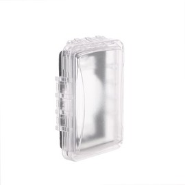 Taymac - Cubierta para receptáculo de salida individual resistente a la intemperie, 5/8 1.5 cm de profundidad, Transparente, Transparente