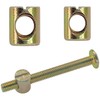 60 PCS M6 M8 Barrel Nuts,Slotted Dowel Nuts for Furniture,Beds,and
