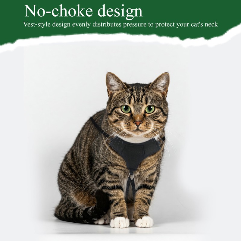 A1 Home Collections Escape Proof Cat Harness and Leash, Soft