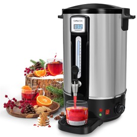 alelarocr Commercial Coffee Urn 50 Cups（12L, Stainless Steel Large-Capacity Coffee Maker for Catering, Events, Offices & Restaurants, Fast Brew & Keep Warm Function