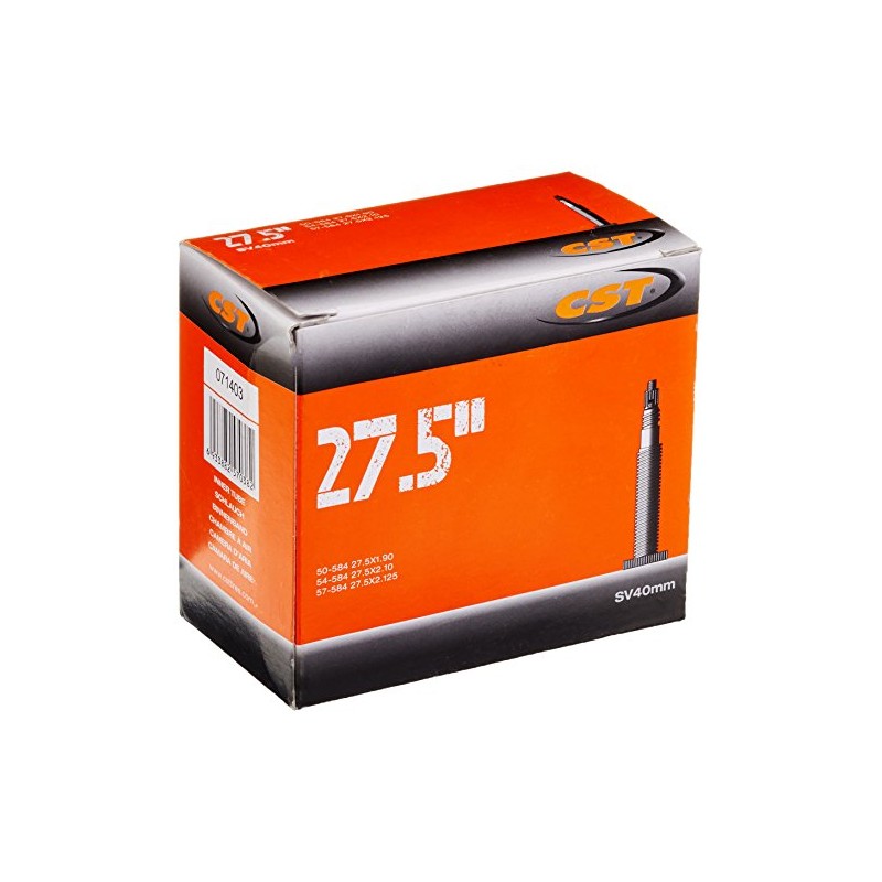 CST Uni 071403 Bicycle Inner Tube – Black, 27.5 x