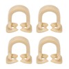 4pcs Resin Dental Dam Clamps Barrier Clip Dental Materials Tool