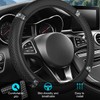 FALVFUN Bling Car Steering Wheel Cover, 15 Inch Elastic Stretch