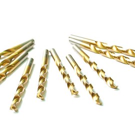 13PCS, Titanium,Coated Twist Drill Bit Set, 1/16" - 1/4" for Metal Steel